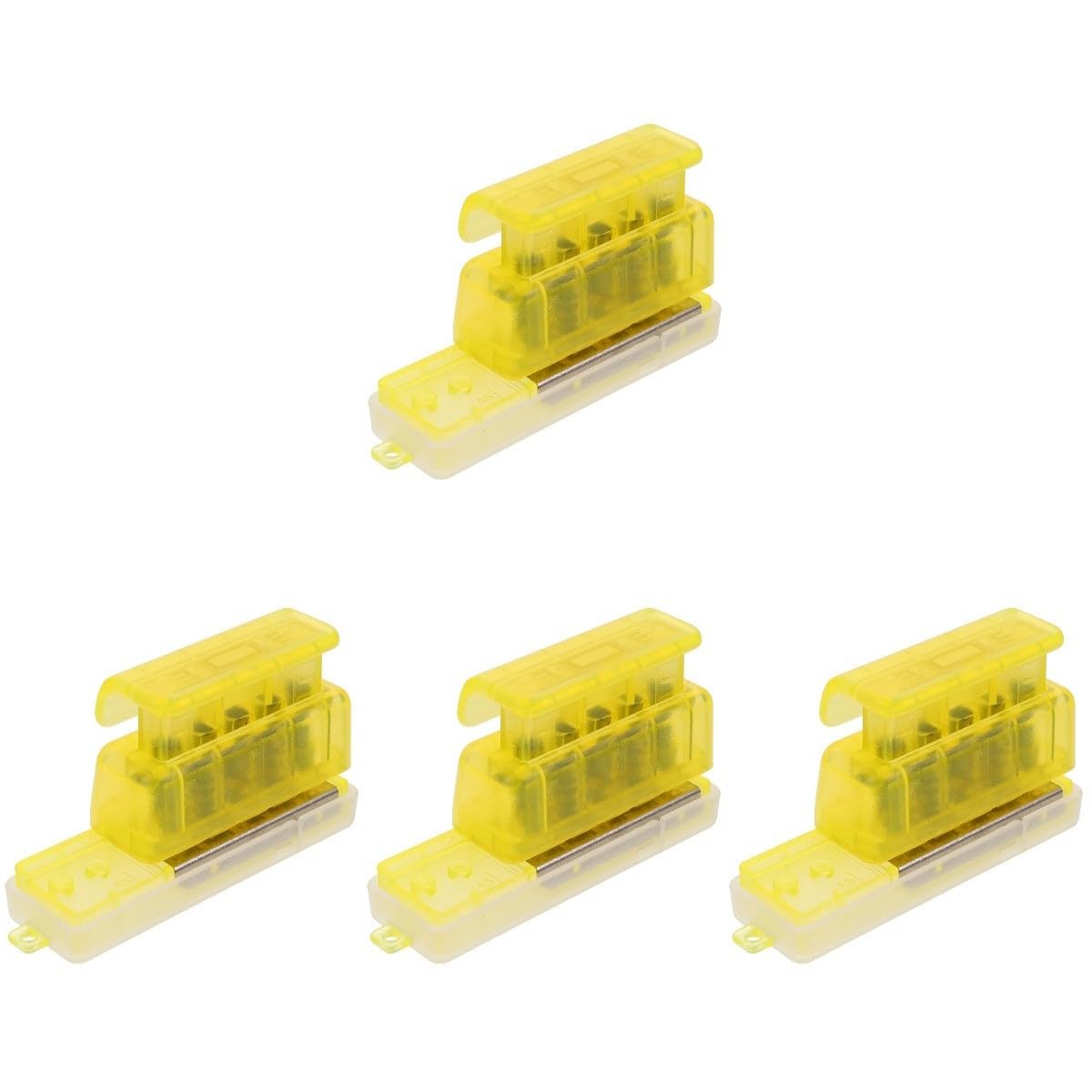 LALAFINA 4pezzi Punzonatrice Per Carta Trasparente Con Manico Ergonomico Perfetta Per Progetti Creativi e Rilegature Di Documenti Strumento Versatile Per Ufficio e Scuola