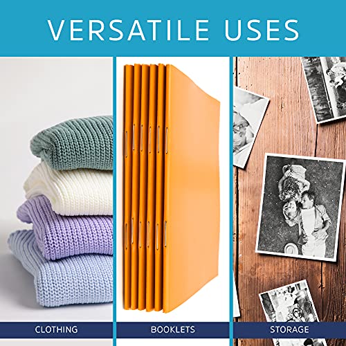 GPI - Pacote com 100 sacos de poliéster autoselados transparentes de 35,5 x 50,8 cm, 1,5 mil - sacos