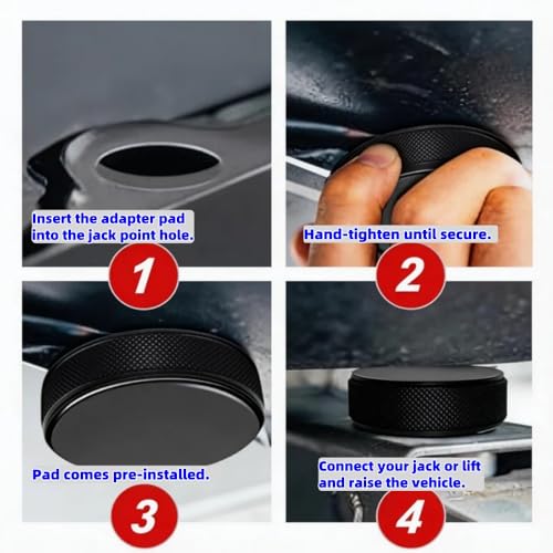 Chirano Lifting Jack Pad for Tesla Model 3/S/X/Y, 4 Pucks with Storage Case, Accessories for Tesla Vehicles 2013 to 2026 by Chirano - Image 6