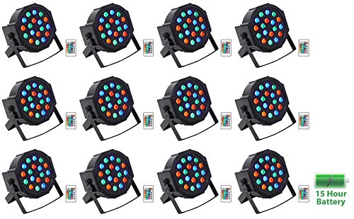 Rockville PAR 50 RGB Rechargeable LED Wash Light (12 pcs)