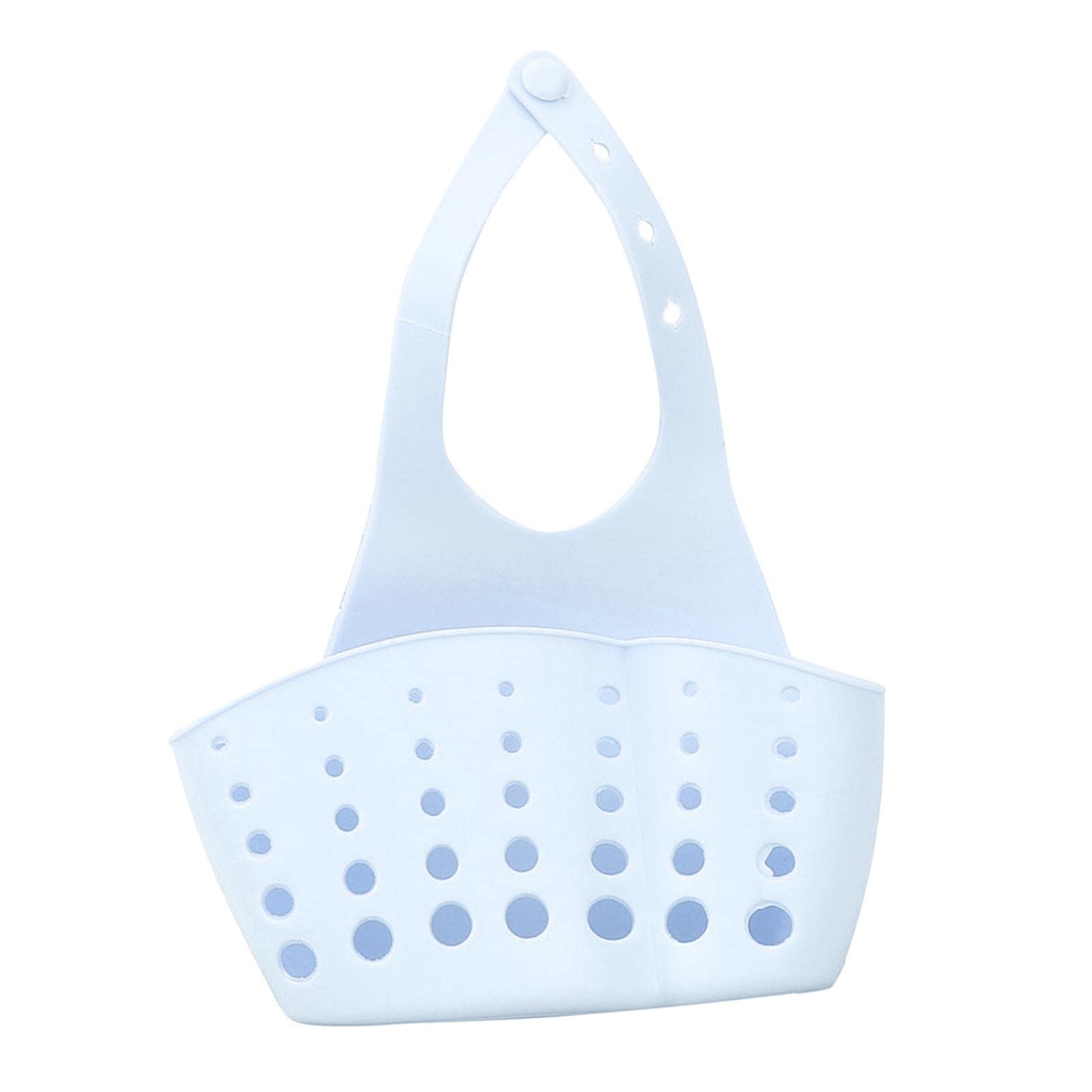 Merishopp Kitchen Sink Corner Hanging Drain Rack with Adjustable Button Grey-image-23
