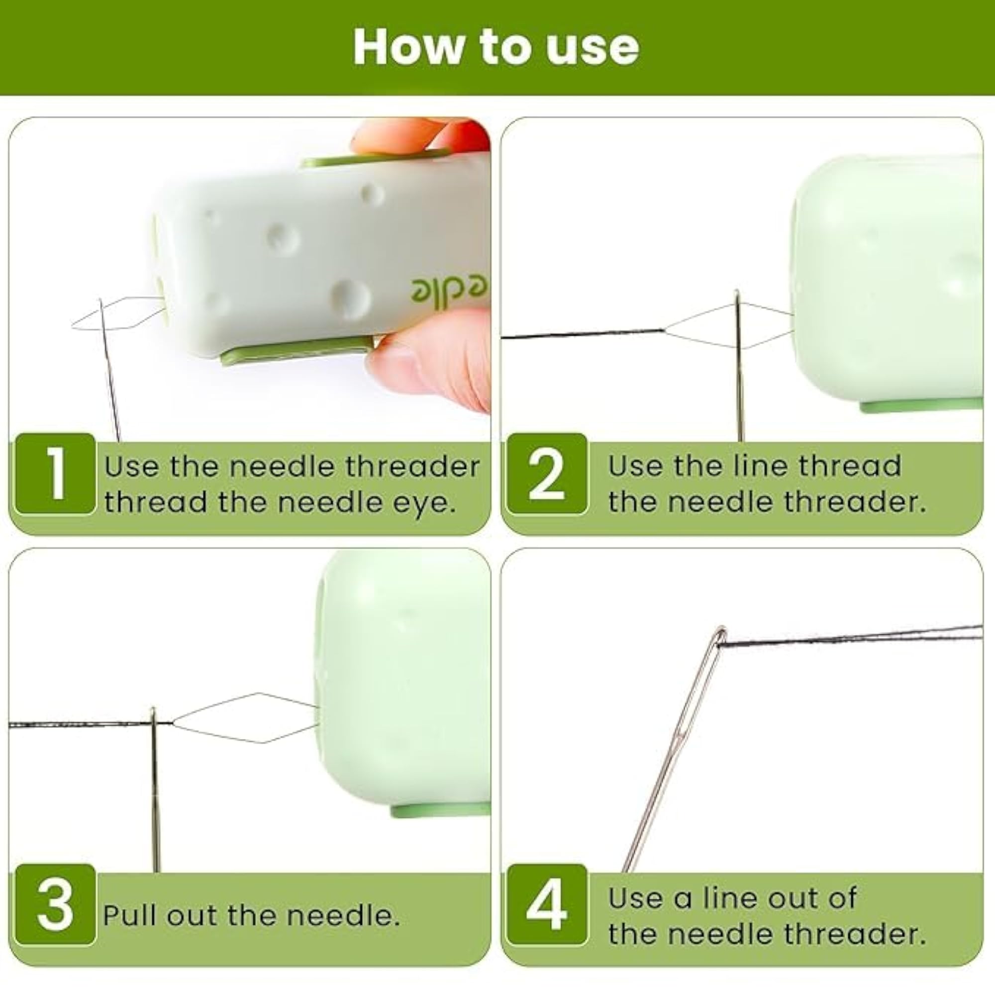 3 in 1 Automatic Needle Threaders and Seam Ripper Kit