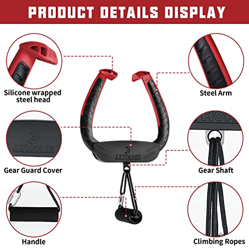 Portable Pull Up Bar And Dynamic Pull Up Bar Handles Strength Training For Doorway At Home Red #TOP7