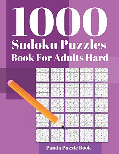 1000 Sudoku Puzzle Books For Adults Hard: Brain Games for Adults - Logic Games For Adults - Mind Games Puzzle
