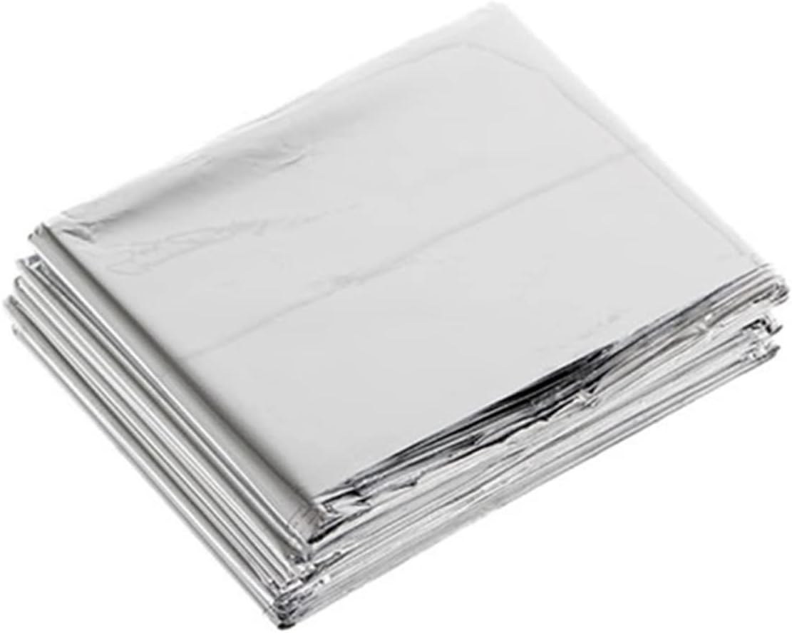 Outdoor Thermal Blanket Heat Reflective Polyester Film Warm Keeping for Camping Emergencies
