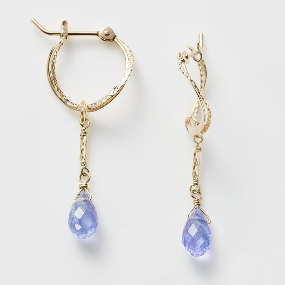 アガット　k10 タンザナイト　ピアスチャーム Amazon | [アガット] K10タンザナイトピアスチャーム ブルー