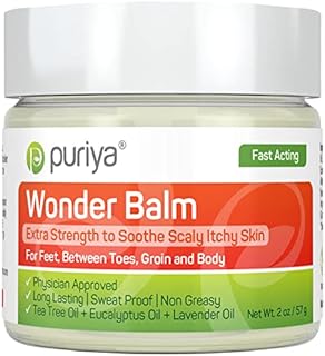 Tea Tree Oil Balm for Skin, Extra Strength, Pair Well with Jock Itch Cream, Spray, Athletes Foot Cream Treatment, Ringworm Cream for Human, Fast Acting for Dry, Itchy Skin, Plant Powered Wonder Balm