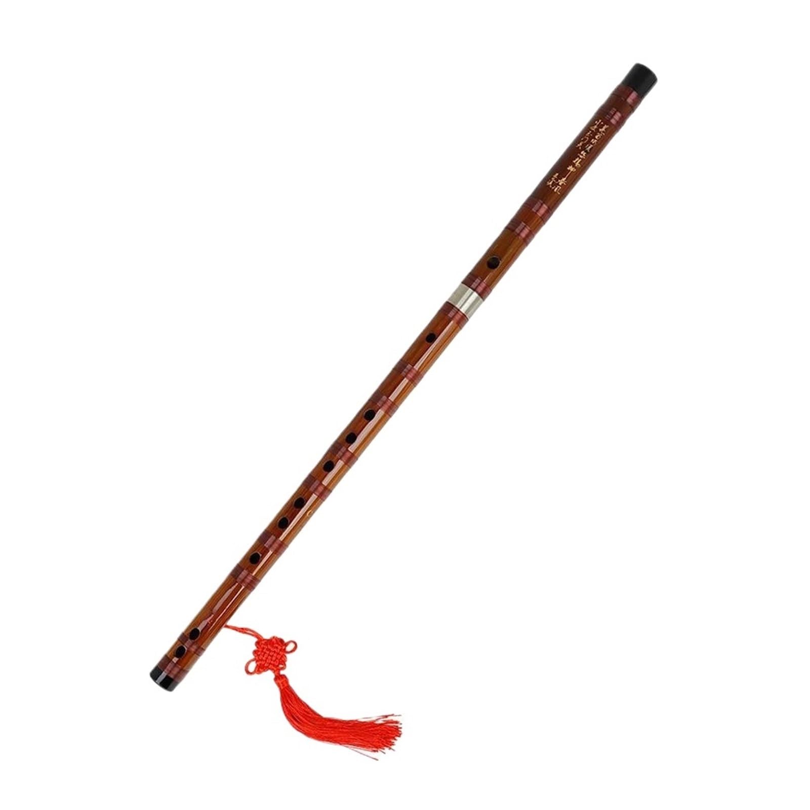 Bambusowy Flet Flet Bambusowy Dla Początkujących Tradycyjny Instrument Do Nauki Gry Na Drewnianym Klarnecie Muzycznym(Brown)