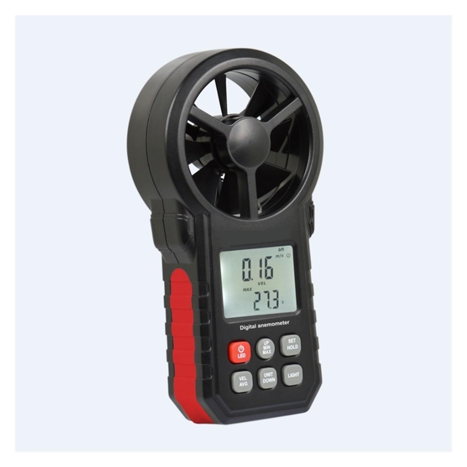 Przenośny Cyfrowy Anemometr Termometr Anemometro W Czasie Rzeczywistym Prędkość Wiatru Miernik Temperatury Powietrza Zimny Wskaźnik Dokładne Wszechstronne Pomiary