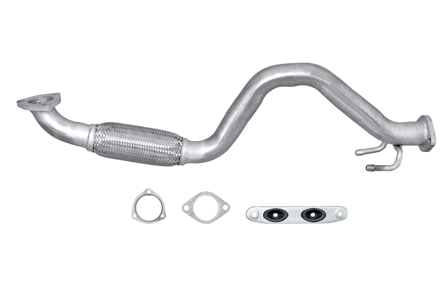 HELLA 8LA 366 001-391 Abgasrohr - Easy2Fit® Kit - vorne - einteilig - Set mit Anbauteilen