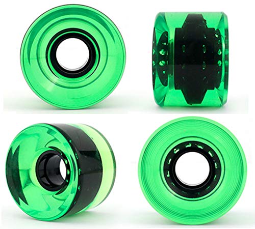 Image of VJ Skateboard Truck and Wheel, 5.0 Skateboard Trucks w /Skateboard Crusier Wheel 60mm, Skateboard Bearings, Skateboard Screws, Skateboard Riser Pads