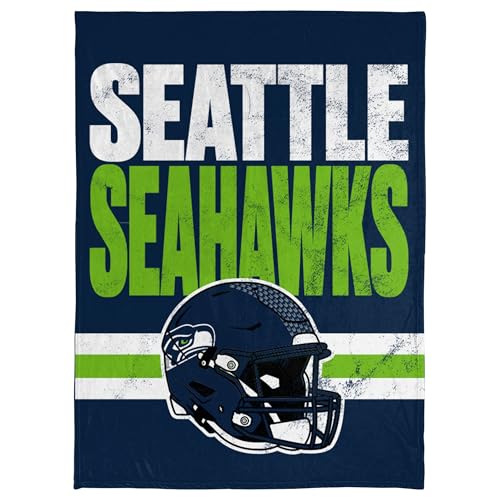 FOCO NFL Soft Plush Throw Blanket, 45 x 60, Seattle Seahawks