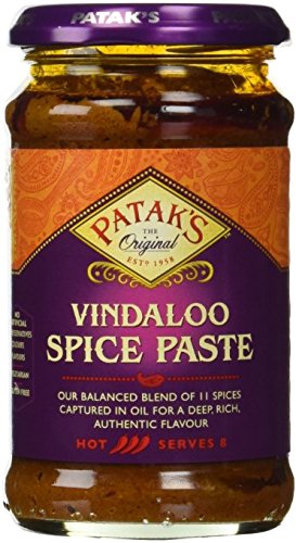 Patak's Original Vindaloo Curry Paste (Cumin & Chile) Hot - 10 oz by Patak's