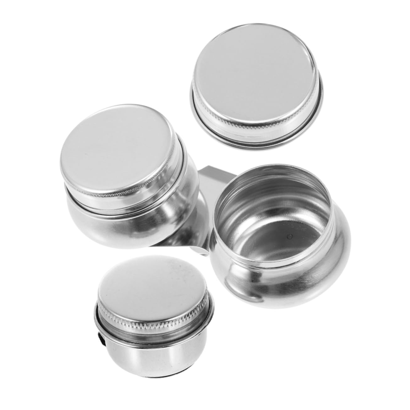 SEWACC 2pcs Stainless Steel Oil Painting Paint Bottle Paint Cleaning Cup Pen Washing Bucket Painting Tool Kit for Artists Boys and Girls