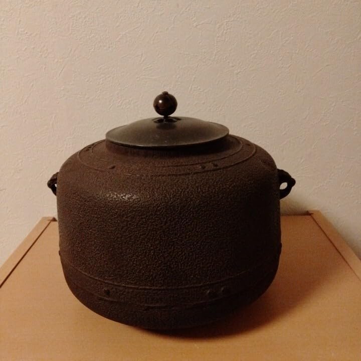 茶道具 松地紋 阿弥陀堂釜 唐銅 面取風鑪