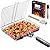 AIGMM Portable Stainless Steel BBQ Barbecue Grilling Basket for Fish ,Vegetables , Steak ,Shrimp, Chops and Many Other Food .Great and Useful BBQ Tool.