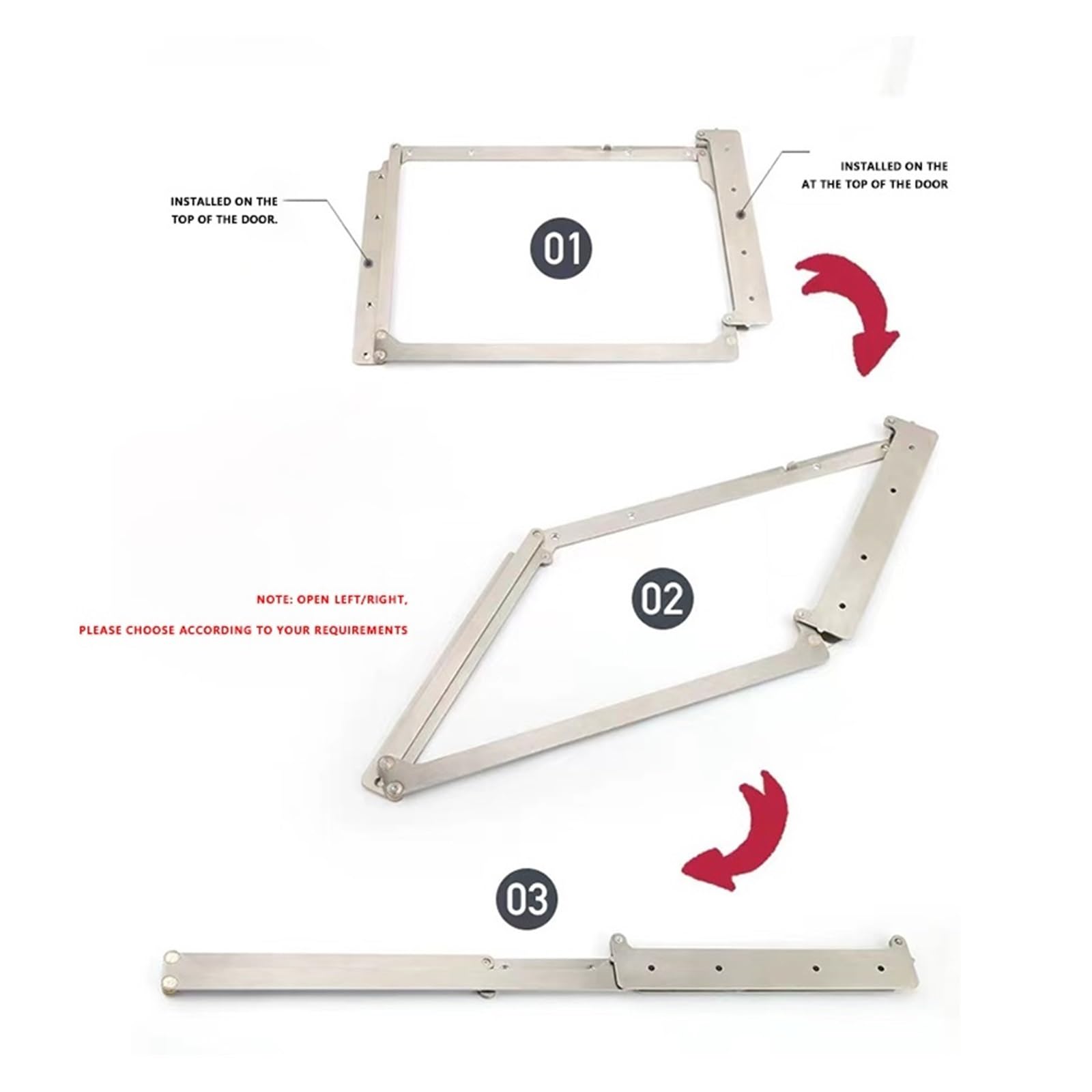 Herrajes Puertas Correderas, Accesorios de puerta plana plegable de 180 grados for armario, puerta del hogar, puerta de guardarropa, accesorios de conector de Hardware de puerta divisoria, Herrajes p