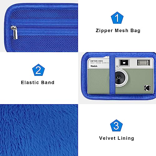 Funda rígida para cámara Kodak EKTAR H35 color azul miniatura 5