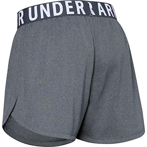 image for Under Armour Girls' Play Up Solid Workout Gym Shorts , Pitch Gray Ligh