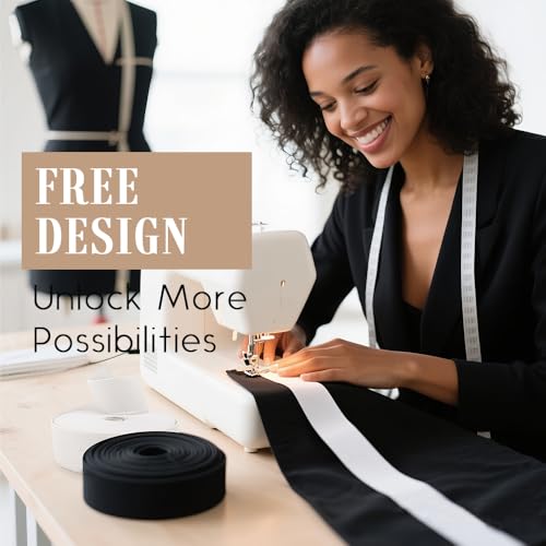 image for Dreamlover Black Elastic Band for Sewing, Wide Elastic Band, 3.15 Inch