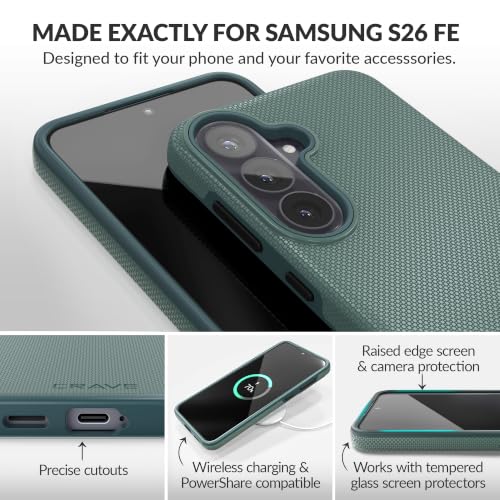 Image of Crave Dual Guard for Samsung Galaxy S26 FE Case with MagSafe - Forest Green