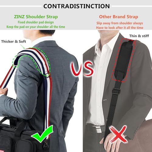 Image of ZINZ Bag Shoulder Strap, Padded Adjustable Shoulder Strap Replacement