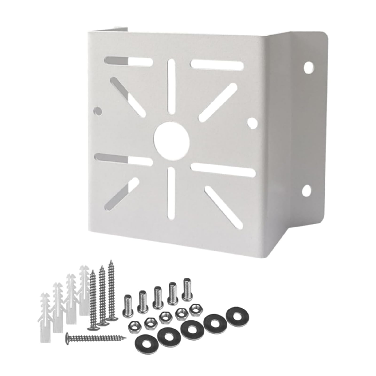 Buxuaaaa Light Security Surveillances Cctv Camera Holder Stand Home Screw On Fixer Wall Corner Bracket For Led Cctv Camera Surveillances Bracket