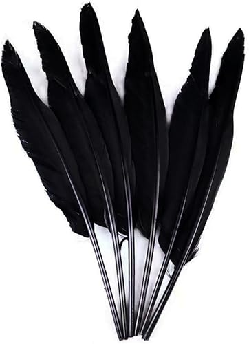 50 plumas de color rojo rosa con 10  12 pulgadas, hermosas plumas para manualidades (10.2-12.2 in), pluma de ganso natural bilateral de gran tamaño,