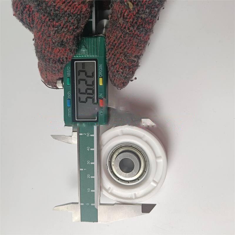 20PCS FAA456X1 Elevator Door Hanger Roller Use for Lift WO Axle 56X16mm White Nylon OD56mm Bearing 6201