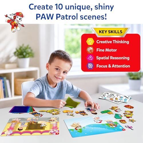 Image of Skillmatics Foil Fun - PAW Patrol, Mess-Free Art & Craft Kits for Kids, DIY Creative Activity, Travel Toys, Gifts for Fans of Chase, Marshall, Skye, Girls, Boys, Ages 4, 5, 6, 7, 8 and Up