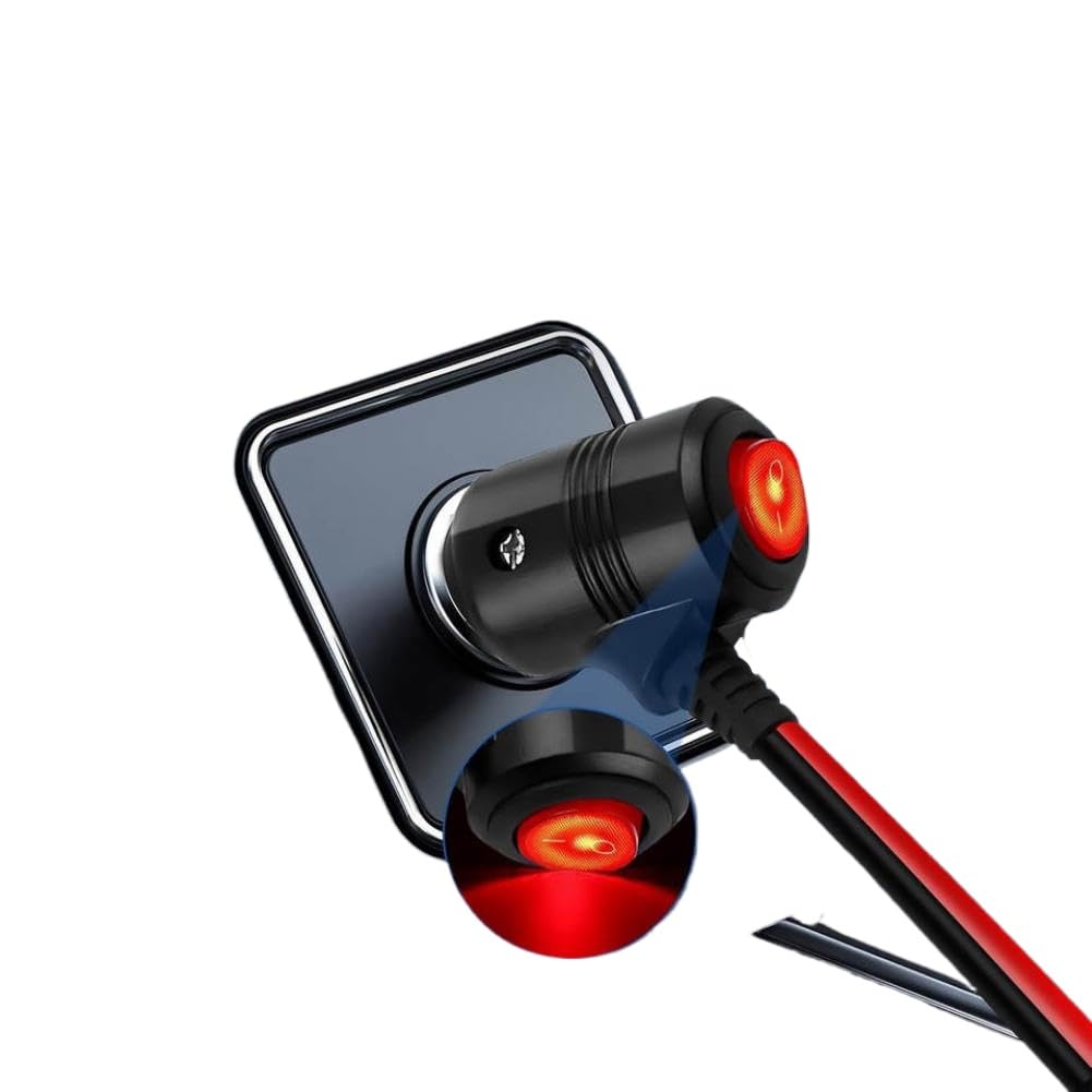 Adaptador Divisor Universal De Encendedor De Coche con Interruptor 1 Macho A 2 Hembras Fusibles 15A para Vehículos 12V Y 24V