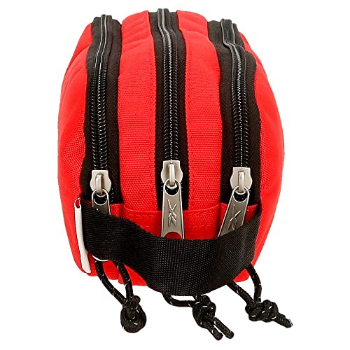 Reebok Boston Pencil Case, 3 Compartments, Red, 22 x 10 x 9 cm, Polyester - Image 2