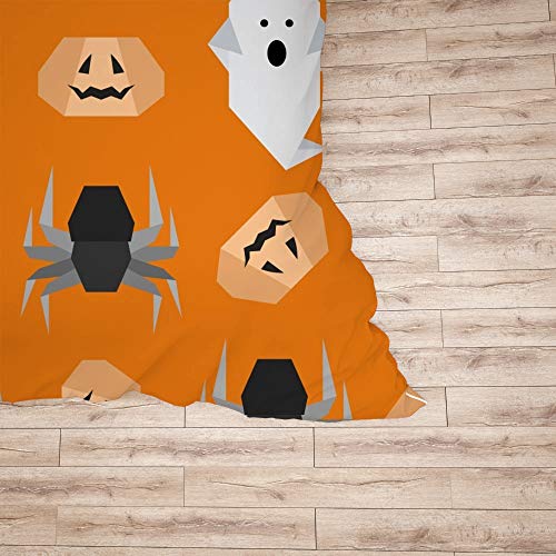 Housse de couette origami polyester King : parure de lit douce sans repassage - 6