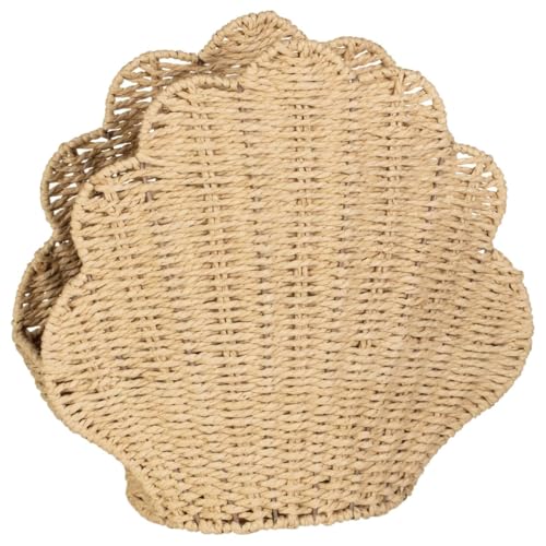 New Shell Toilet Roll Basket Holder | Decorative Bathroom Storage | Coastal-Inspired Design | Unique Toilet Tissue Organizer for Nautical Bathroom Décor A-08 - Cosy Home Interiors New Shell Toilet Roll Basket Holder | Decorative Bathroom Storage | Coastal-Inspired Design | Unique Toilet Tissue Organizer for Nautical Bathroom Décor A-08 - Image 2