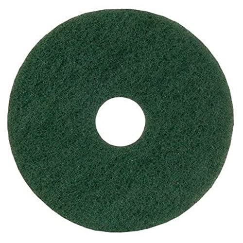 Virginia Abrasives 416-50175-5Pk 17" Green Floor Maintenance Pads - Cleaning Floor Replacement Pads, Thick Scrubbing Pad, Floors Cleaner/Scrubber Pads, Non-Woven Floor Pads For 17" Buffer Or Sander #TOP1