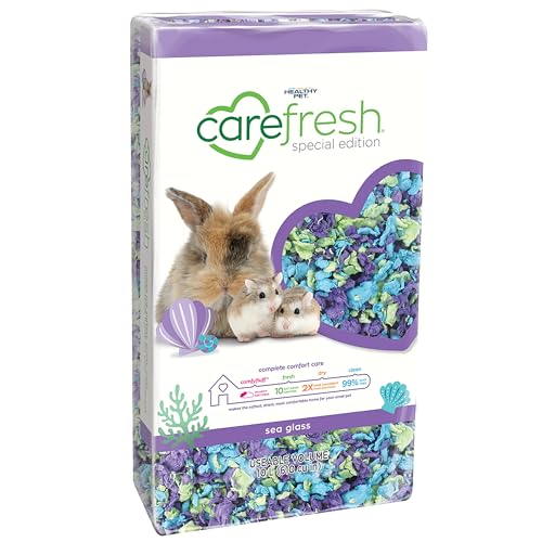 carefresh Dust-Free Sea Glass Natural Paper Small Pet Bedding with Odor Control 10L