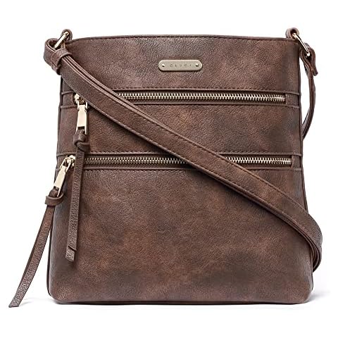 CLUCI Crossbody Purses for Women, Medium Size Zipper Pocket Adjustable Strap, Soft Leather Women's Shoulder Handbags Cover