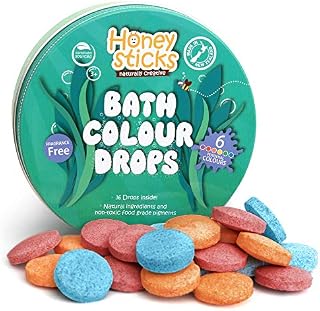 Honeysticks Natural Bath Color Drops for Kids – Natural and Food Grade Ingredients