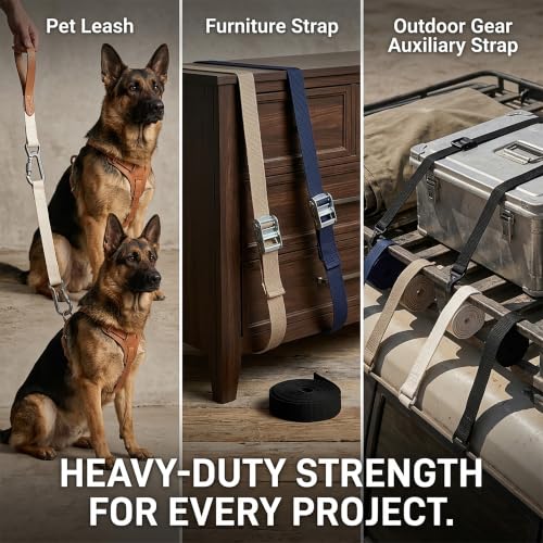 Heavy-Duty Cotton Webbing Straps