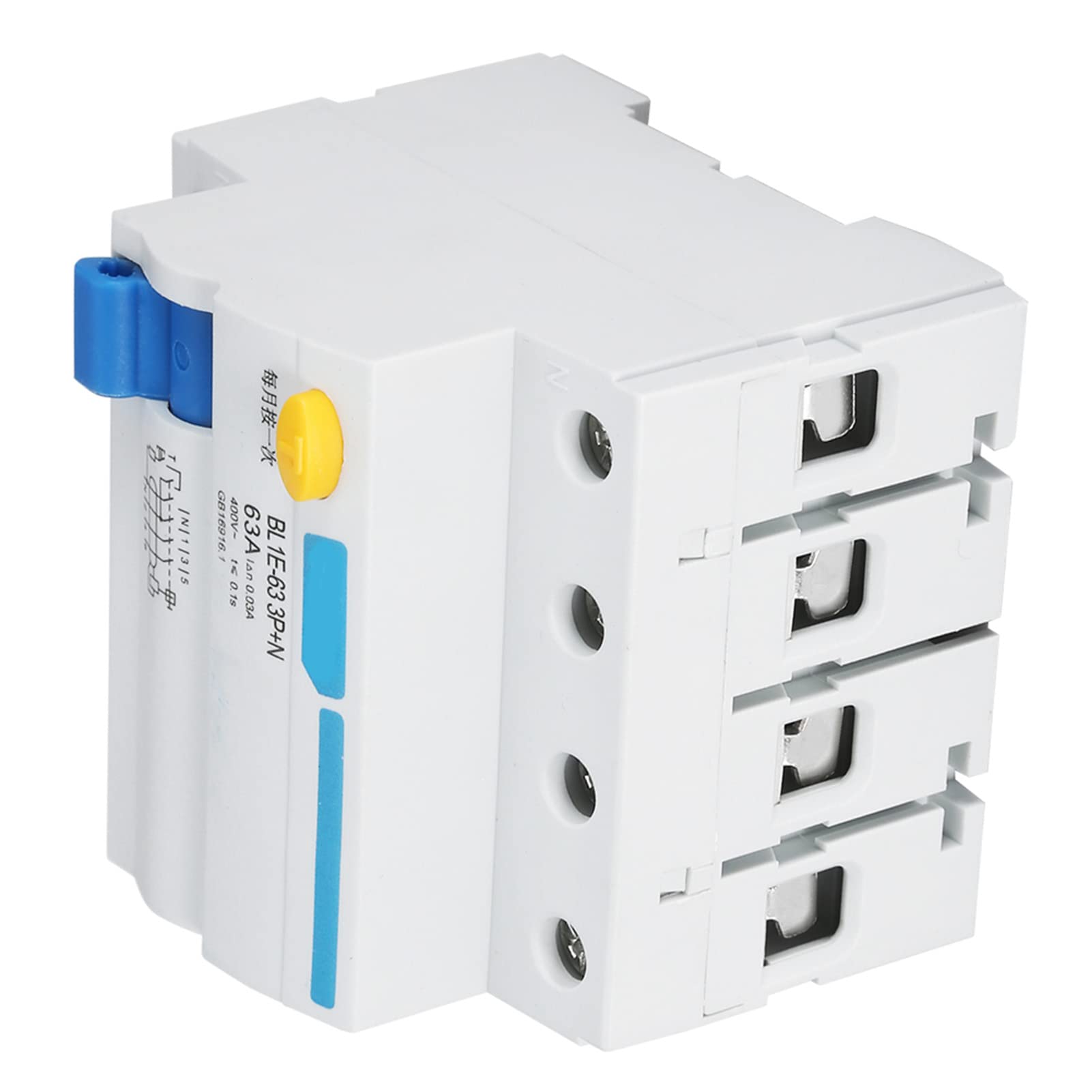 Disjoncteur Différentiel 3P+N 63A 230V 30mA RCCB pour Protection Installation Électrique Industrielle