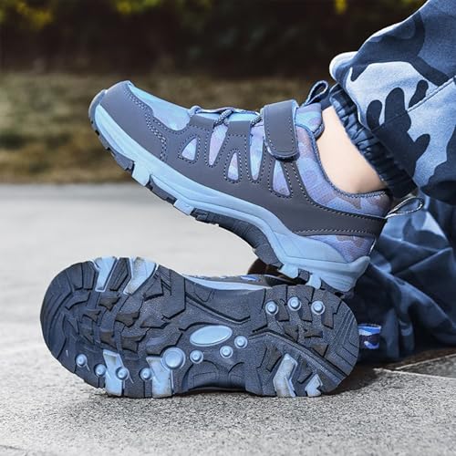 Boys' and Girls' Non-Slip Outdoor Hiking Shoes Children's Cushioned Hiking Walking Shoes Suitable for Camping, School, Travelling 6