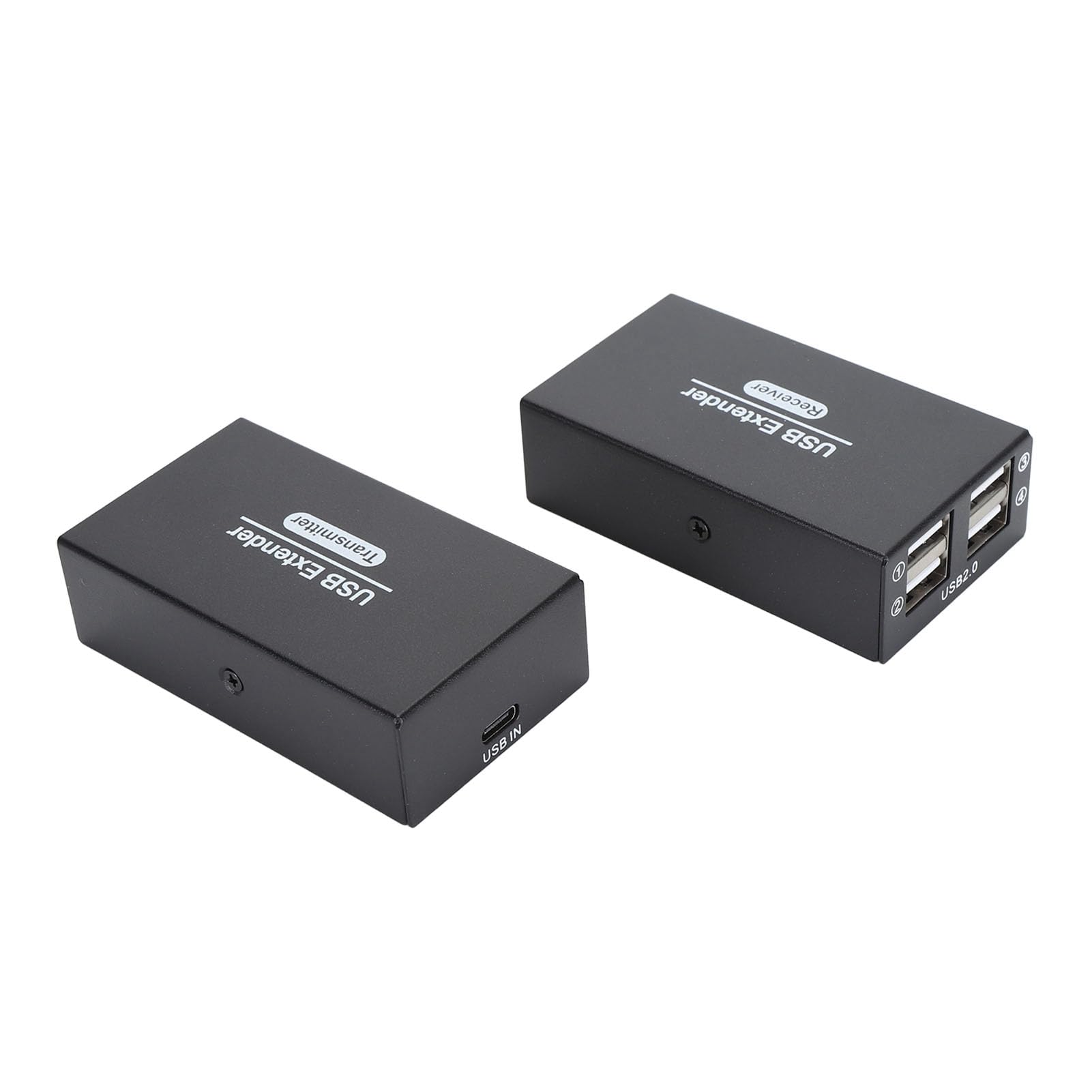 XUMIUZIY USB Ethernet RJ45 LAN Extrender, CAP i Game 480 Mbps 262ft USB Extender 4 2.0 Hub dla Myszy (wtyczka UE)