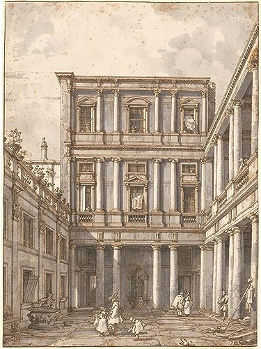 Affiche Impression Canaletto Procuratie Nuove Toile Murale Salon 60x90cm