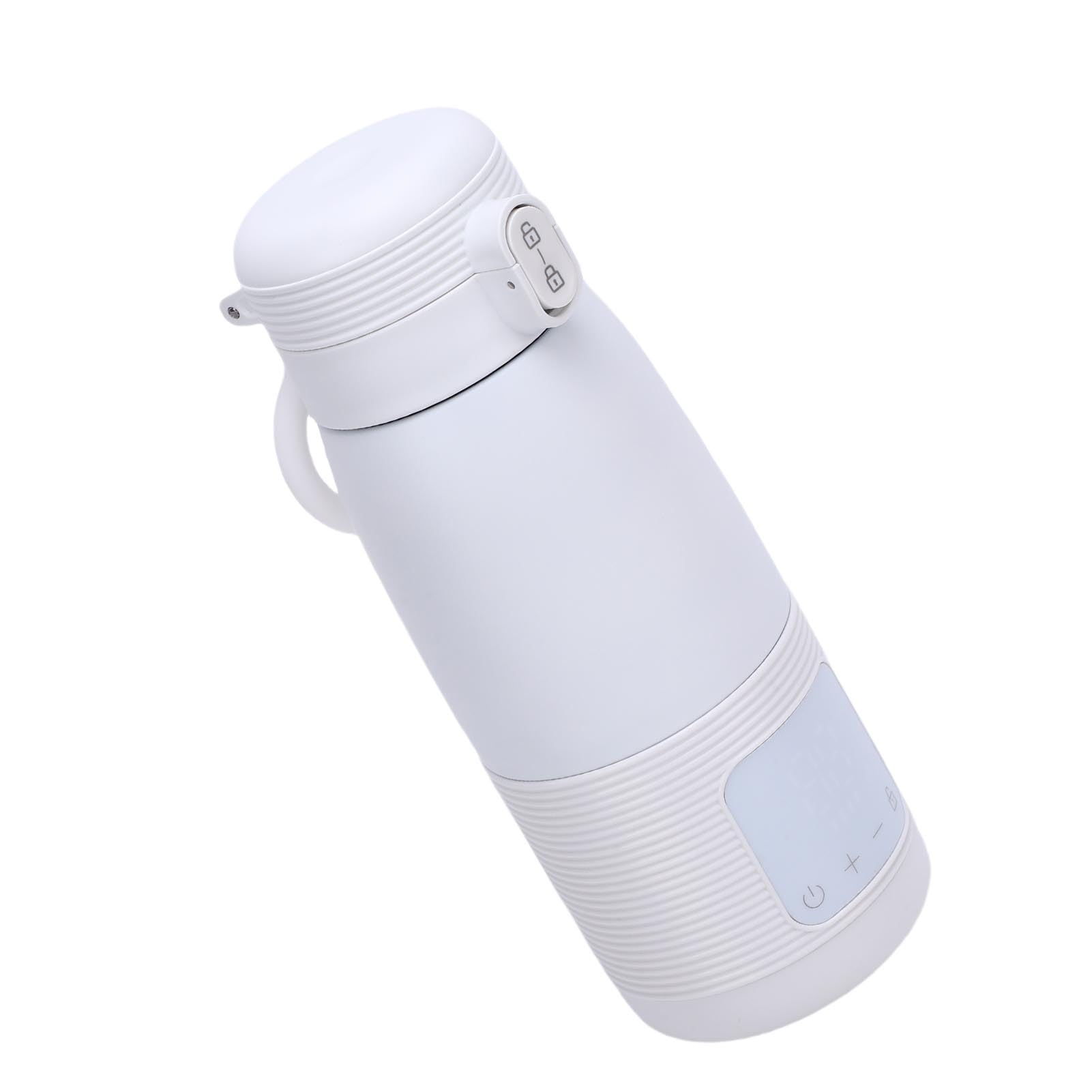 Jiawu Scaldalatte Portatile Ricaricabile Scaldabiberon da Viaggio a Riscaldamento Rapido per Viaggi in Auto, Materiale in Acciaio Inossidabile (350 ml 5000 mAh)