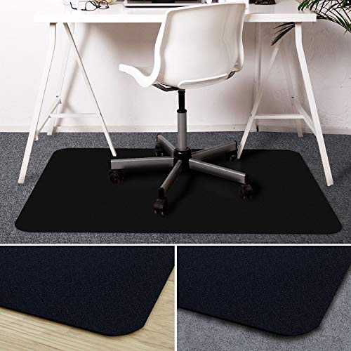 Office Marshal Black Office Chair Mat - 36
