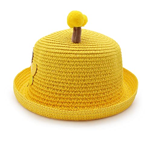 Image of VRITRAZ Baby Boy's and Girl's Kids Children Cute Printed Cartoon Gift Summer Fancy Dress Straw Fasion Hat Cap 1