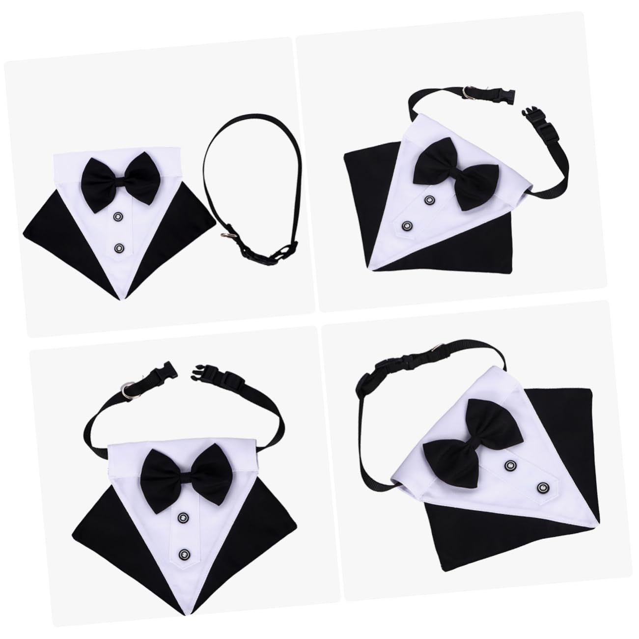 Angoily 3ensembles Bandana pour Chien Écharpe Triangulaire Élégante pour Animaux Bavoir Confortable pour Chien pour Éviter Les Salissures Lors des Repas