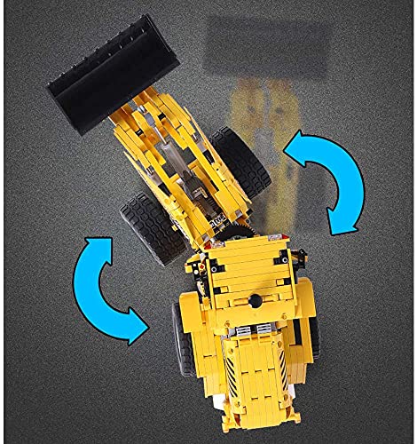 KYL RcBrick Technik Radlader, 1572 Teile Technik Bulldozer Technic Ferngesteuert Frontlader mit 4 Motor und… – Bild 4