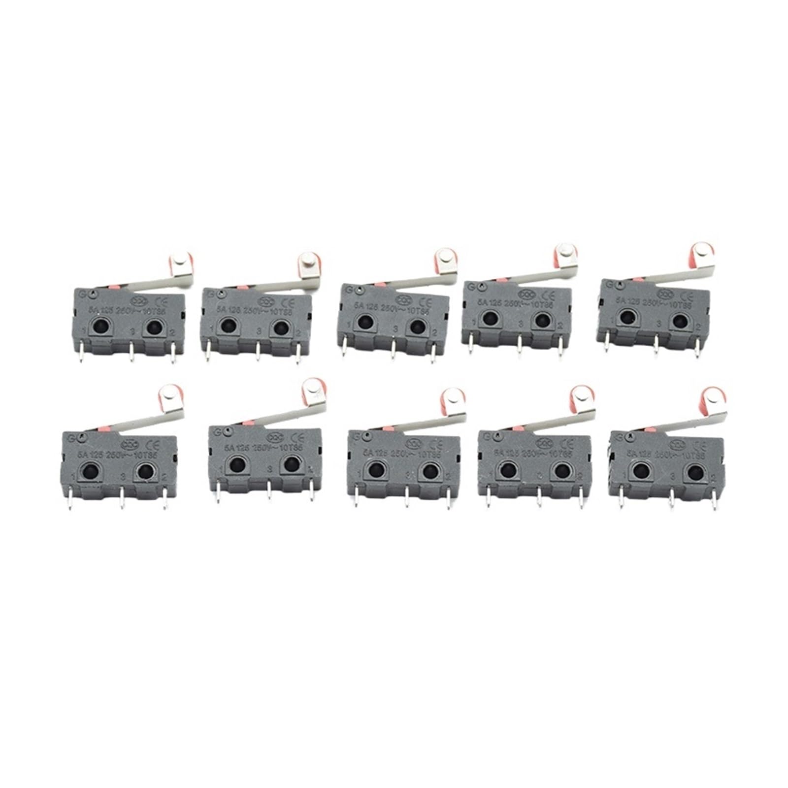 Interruptor de límite de 3 pines con rodillo mini para proyectos electrónicos pack de 10 unidades