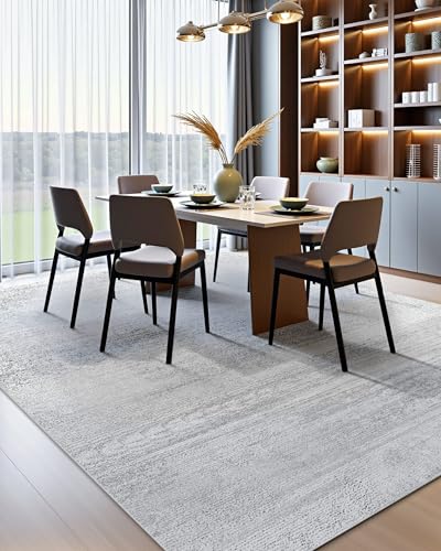 Tapete grande lavable 10 x 14 ft gris Vevor miniatura 5
